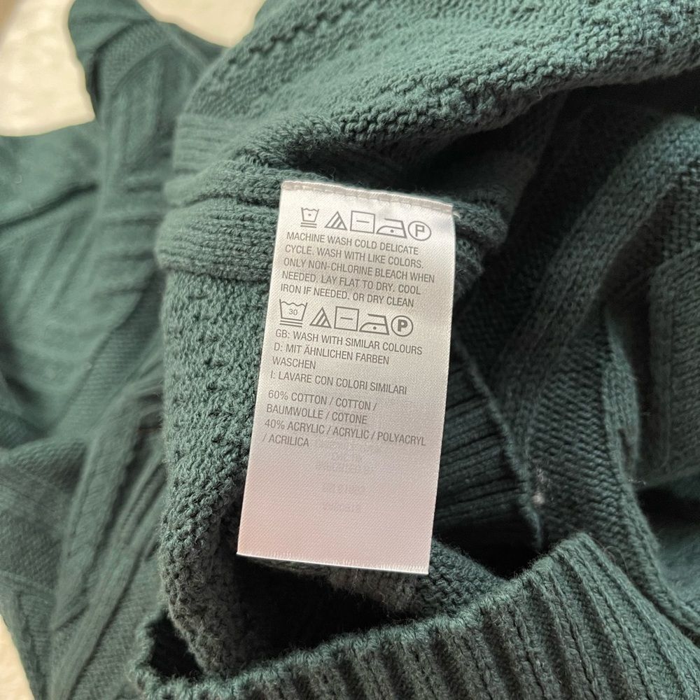 J Jason Wu Green Cableknit Chunky Sweater - Picture 6 of 7